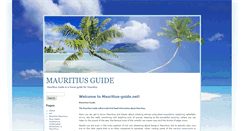 Desktop Screenshot of mauritius-guide.net